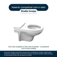 Assento Sanitário Studio Pêssego Rosa Shell Para Vaso Incepa - 5