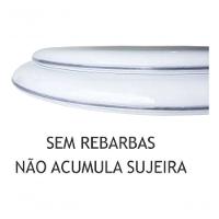 Tampa De Vaso Almofadada Ivy Branco Para Bacia Santa Clara - 6