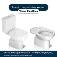 Assento Sanitario Vogue Plus Ébano (Preto) Para Vaso Deca - 6