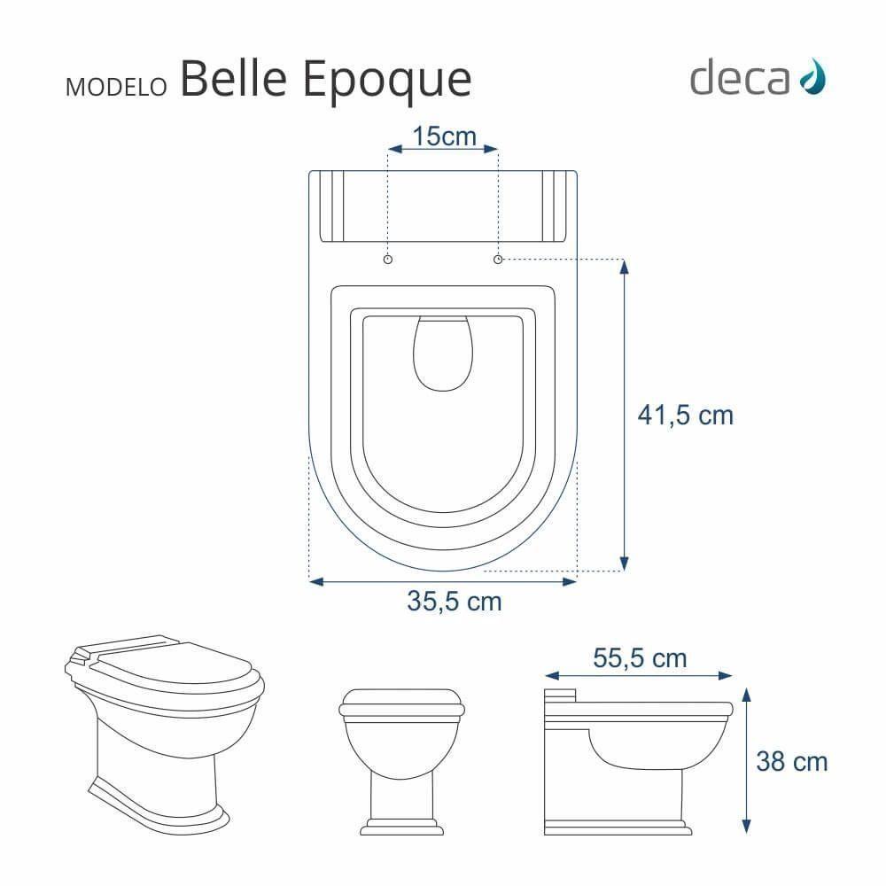 Assento Sanitário Belle Epoque Branco Para Vaso Deca - 4