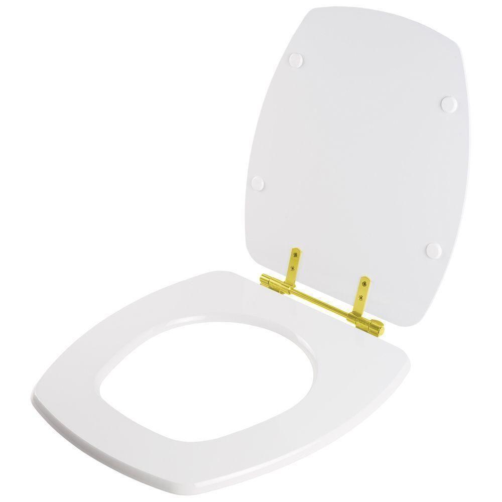 Assento Sanitário Poliéster Thema Branco Para Vaso Incepa - 1