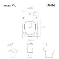 Assento Sanitário Vip Branco Para Vaso Celite 6Lpf