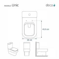 Assento Sanitário Em Mdf Unic Branco Para Bacia Deca - 6