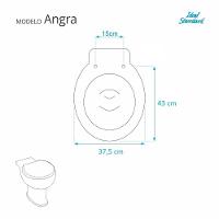 Assento Sanitário Em Mdf Branco Para Bacia Ideal Standard - 5