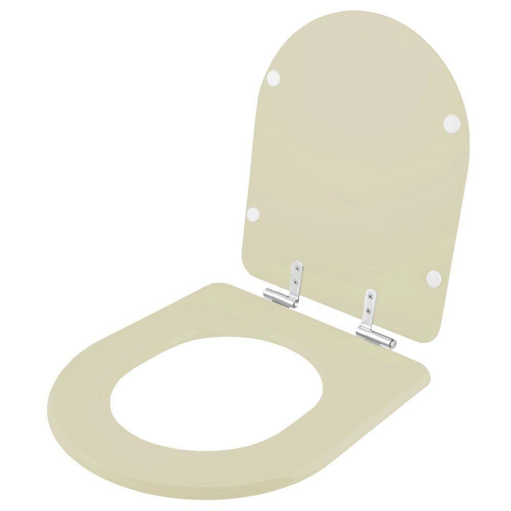 Assento Sanitário Fechamento Lento Smart Castanha Bege Fosco - 6