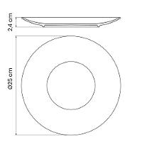 Prato Sobremesa Tramontina Graziela Em Porcelana Decorada 19 Cm Tramontina - 2