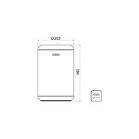 Lixeira Inox Cápsula Com Acabamento Scotch Brite E Aro E Base Em Polipropileno 10 L - 3