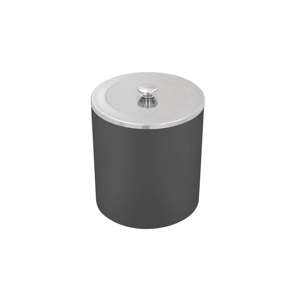 Lixeira Tramontina útil Com Tampa Em Aço Inox Polido E Corpo Em Polipropileno Preto 5 L Tramontina - 1