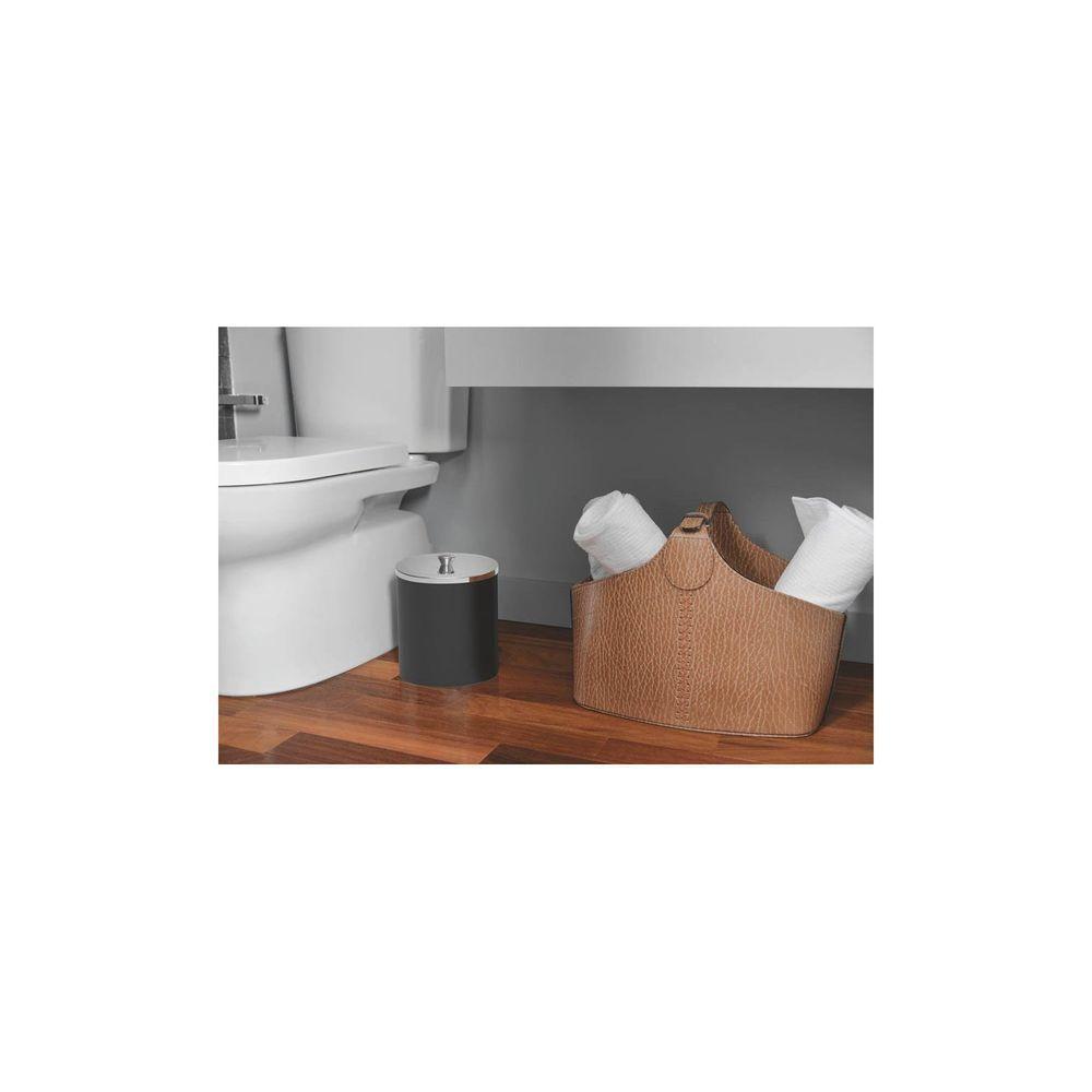 Lixeira Tramontina útil Com Tampa Em Aço Inox Polido E Corpo Em Polipropileno Preto 5 L Tramontina - 2