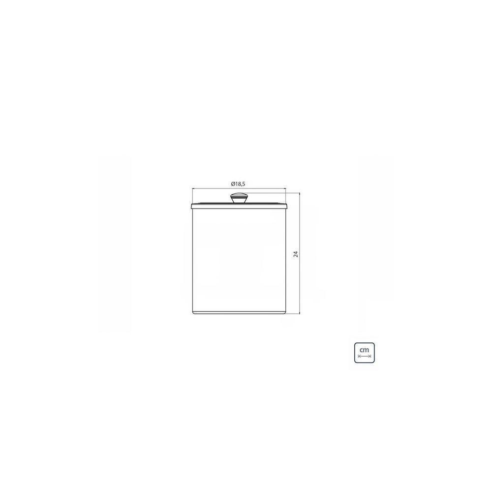 Lixeira Tramontina útil Com Tampa Em Aço Inox Polido E Corpo Em Polipropileno Preto 5 L Tramontina - 3