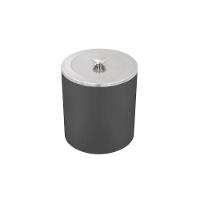 Lixeira Tramontina útil Com Tampa Em Aço Inox Polido E Corpo Em Polipropileno Preto 5 L Tramontina - 1