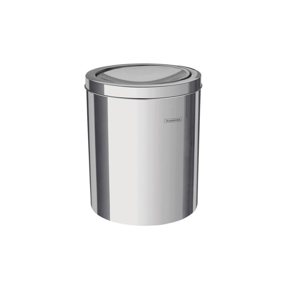 Lixeira Inox Tramontina Swing Com Acabamento Polido E Tampa Basculante 5 L Tramontina - 1