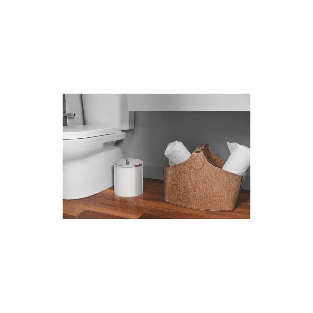 Lixeira Tramontina útil Com Tampa Em Aço Inox Polido E Corpo Em Polipropileno Branco 5 L Tramontina - 3