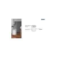 Lixeira Tramontina útil Com Tampa Em Aço Inox Polido E Corpo Em Polipropileno Branco 5 L Tramontina - 4