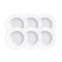 Kit Prato Sobremesa Tramontina Marie Em Porcelana Decorada 21 Cm 06 Peças Tramontina - 1