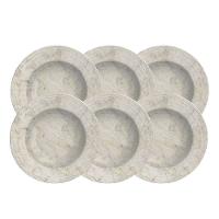 Kit Prato Fundo Tramontina Travertino Em Porcelana Decorada 23 Cm 06 Peças Tramontina - 1