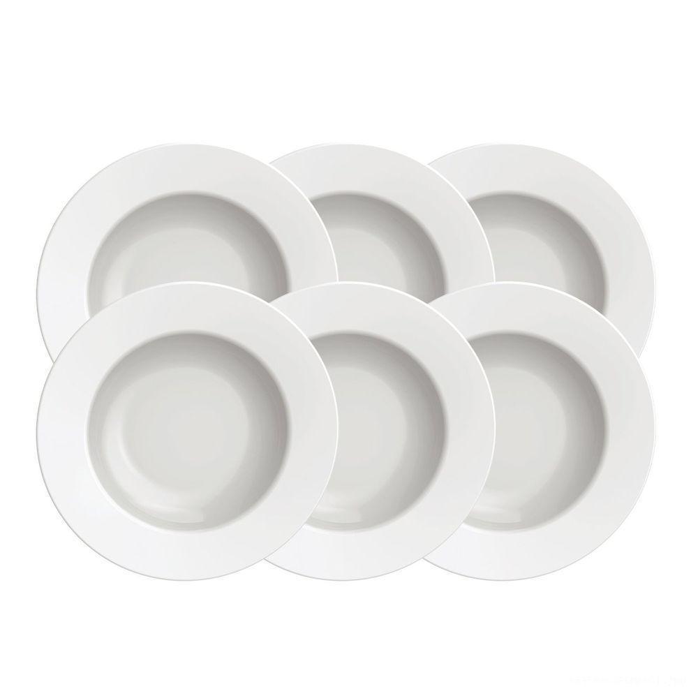 Kit Prato Fundo Tramontina Maria Augusta Em Porcelana 23 Cm 06 Peças Tramontina - 1