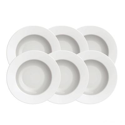 Kit Prato Fundo Tramontina Maria Augusta Em Porcelana 23 Cm 06 Peças Tramontina