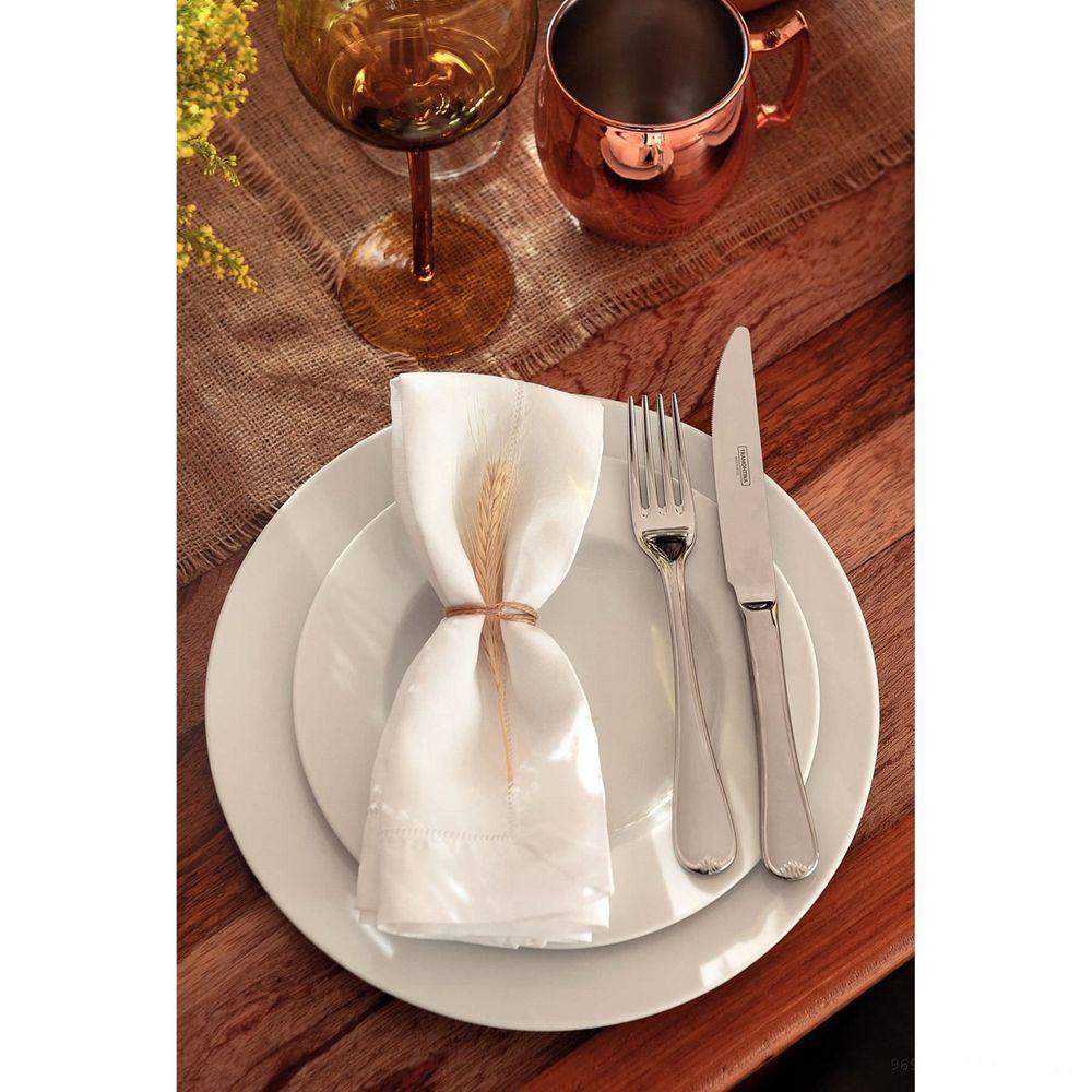 Kit Prato Sobremesa Tramontina Maria Augusta Em Porcelana 21 Cm 06 Peças Tramontina - 2