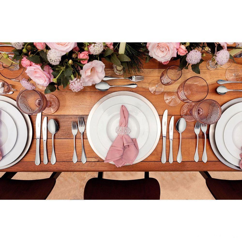 Kit Prato Sobremesa Tramontina Maria Augusta Em Porcelana 21 Cm 06 Peças Tramontina - 3