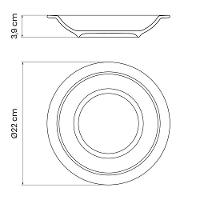 Prato Fundo Tramontina Peixes Em Porcelana Decorada 23 Cm Tramontina - 2