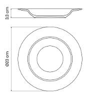 Prato Fundo Tramontina Maria Augusta Em Porcelana 23 Cm Tramontina - 2
