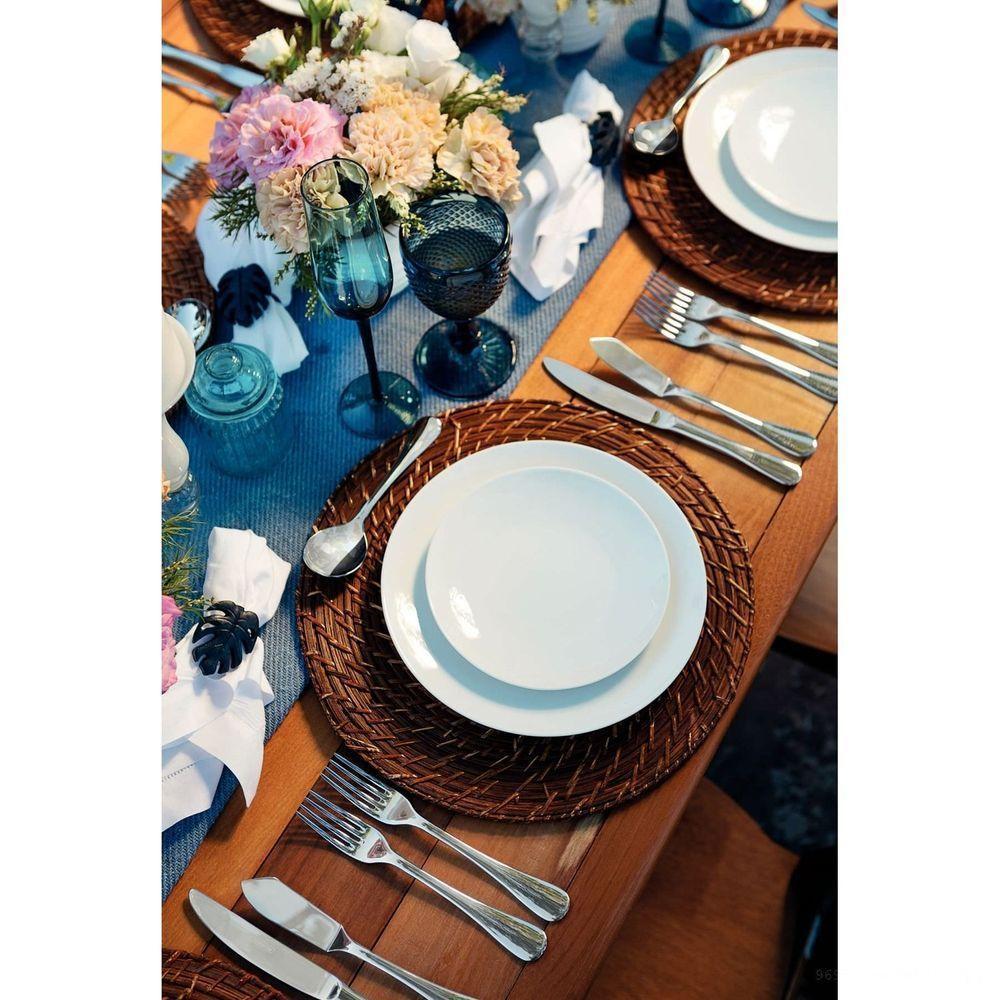 Kit Prato Raso Tramontina Sophia Em Porcelana Decorada 28 Cm 06 Peças Tramontina - 2