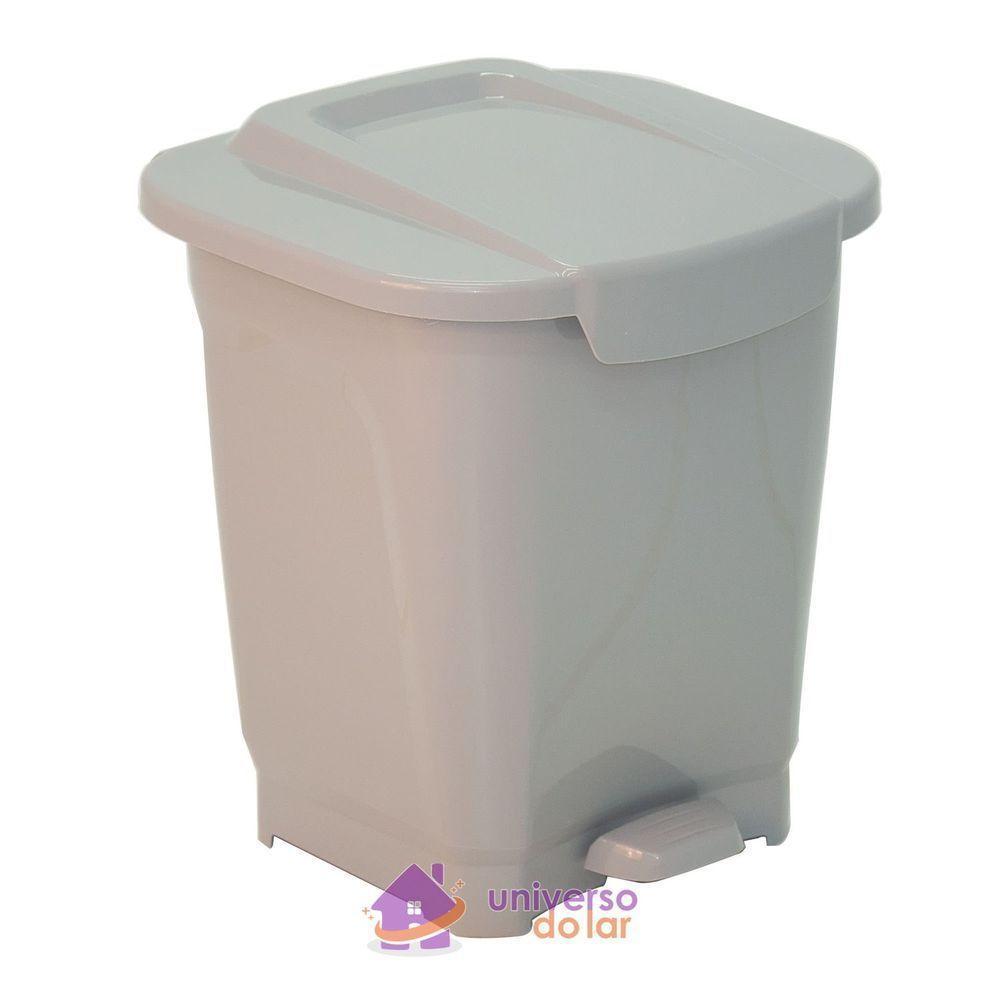 Lixeira Tramontina T-force 15 L Cinza Tramontina - 1