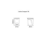 Lixeira Tramontina Basic Compact Em Polipropileno Preto Com Haste Em Aço Galvanizado 10 L Tramontina - 2