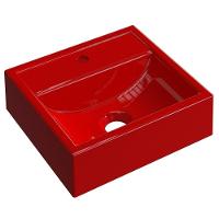 Cuba Pia De Apoio Para Banheiro Quadrada Kuad 32 C08 Vermelho - 1