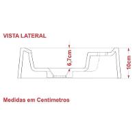 Cuba Pia De Apoio Para Banheiro Oval Ox 43 C08 Azul Turquesa - 2