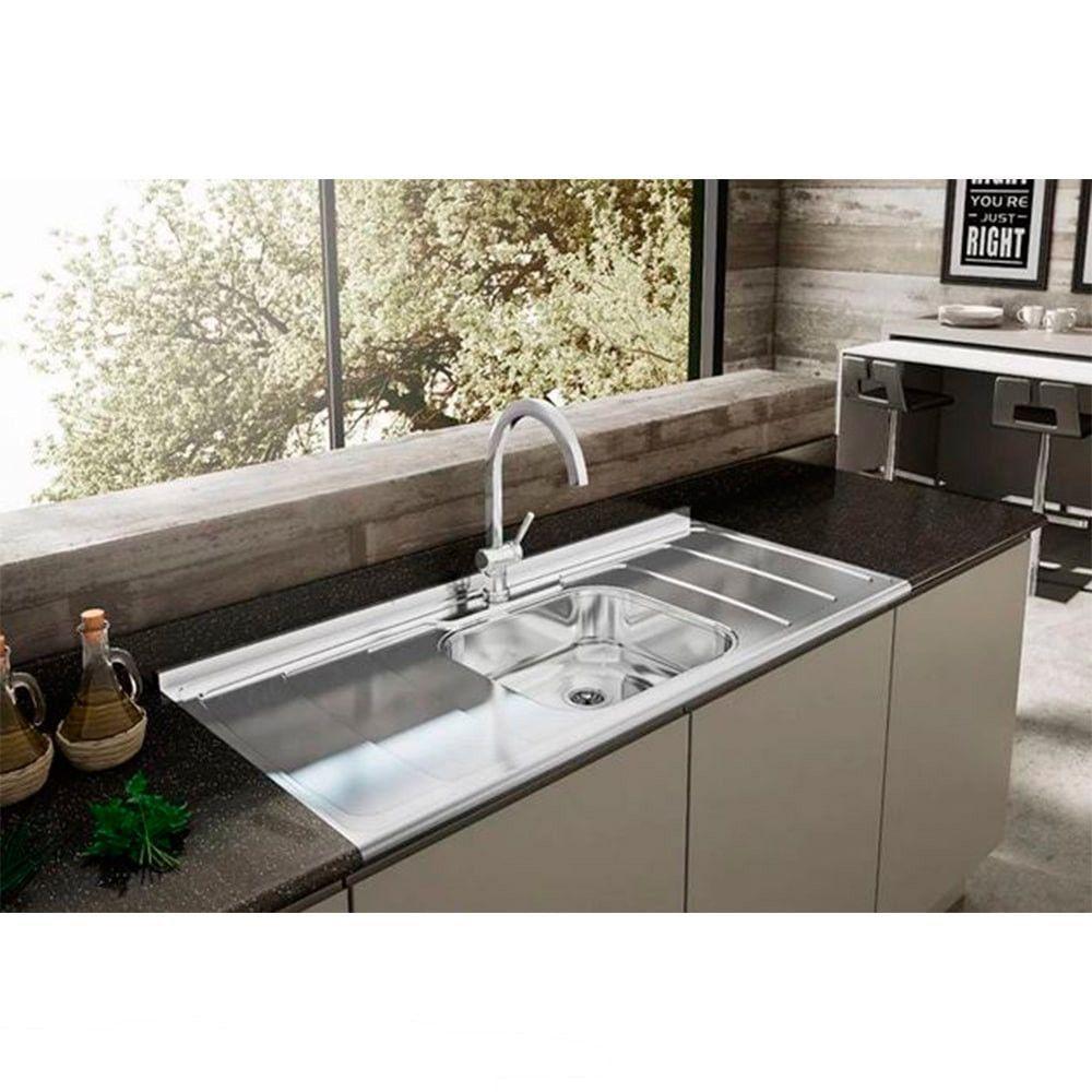 Pia De Cozinha Dubai Plus Cuba Profunda 160x54,5 Ghel Inox - 2