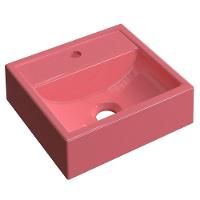 Cuba Pia De Apoio Para Banheiro Quadrada Kuad 32 C08 Rosa - 1