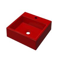 Cuba Pia De Apoio Para Banheiro Quadrada Q355w Vermelho C08 - 2
