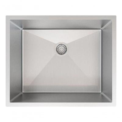 Pia Inox Escovado Para Cozinha Balcão 50X40 Varanda Gourmet
