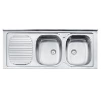 Pia De Apoio Tramontina Stratta 2C 34 Dx 120 X 50 Cm 2 Cubas - 1