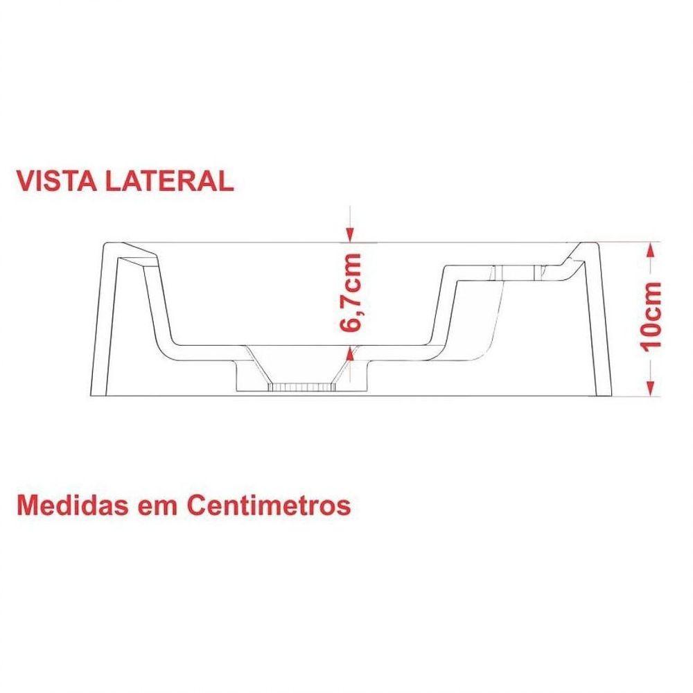 Cuba Pia De Apoio Para Banheiro Oval Ox 43 C08 Branco - 2
