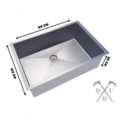 Cuba Inox Fosco 80x40 Par Cozinha Doméstica Ind Anti-manchas