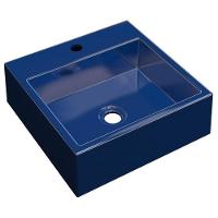 Cuba Pia De Apoio Para Banheiro Quadrada Q355w Azul Escuro C08 - 1