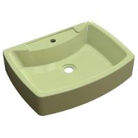 Cuba Pia De Apoio Para Banheiro Retangular Aria Rt50 Verde Acqua C08 - 1