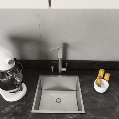 Cuba Inox Quadrada 350X350Mm De Embutir Escovada