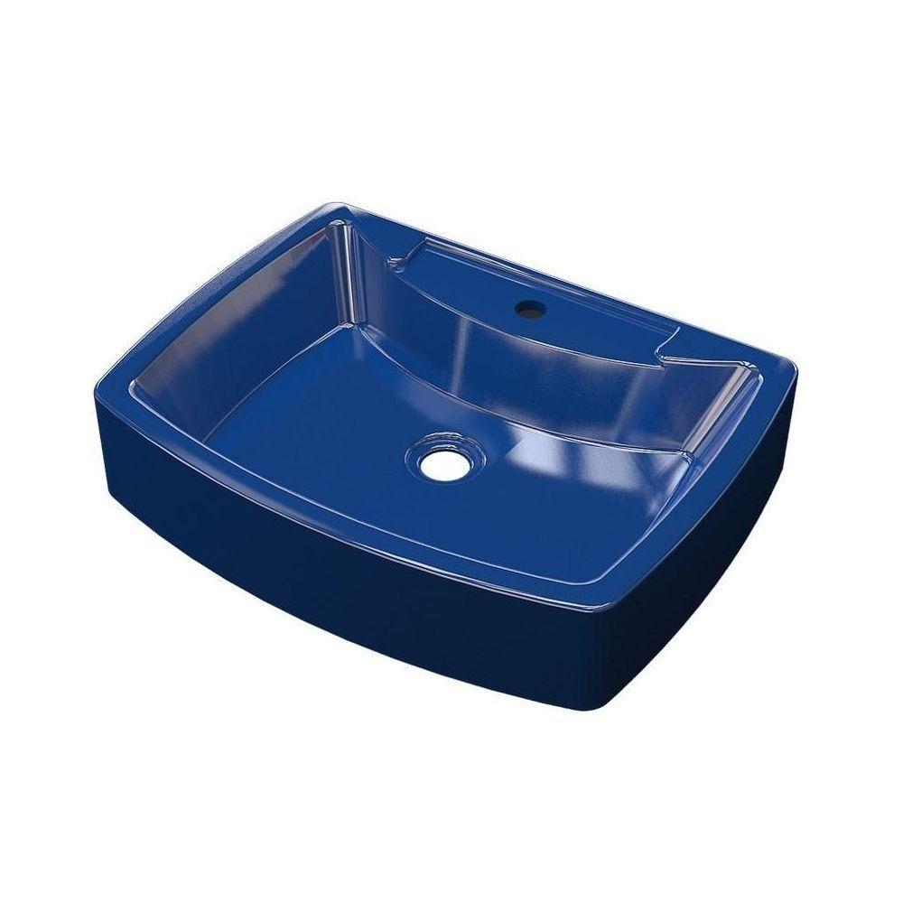 Cuba Pia De Apoio Para Banheiro Retangular Aria Rt50 Azul Escuro C08 - 2