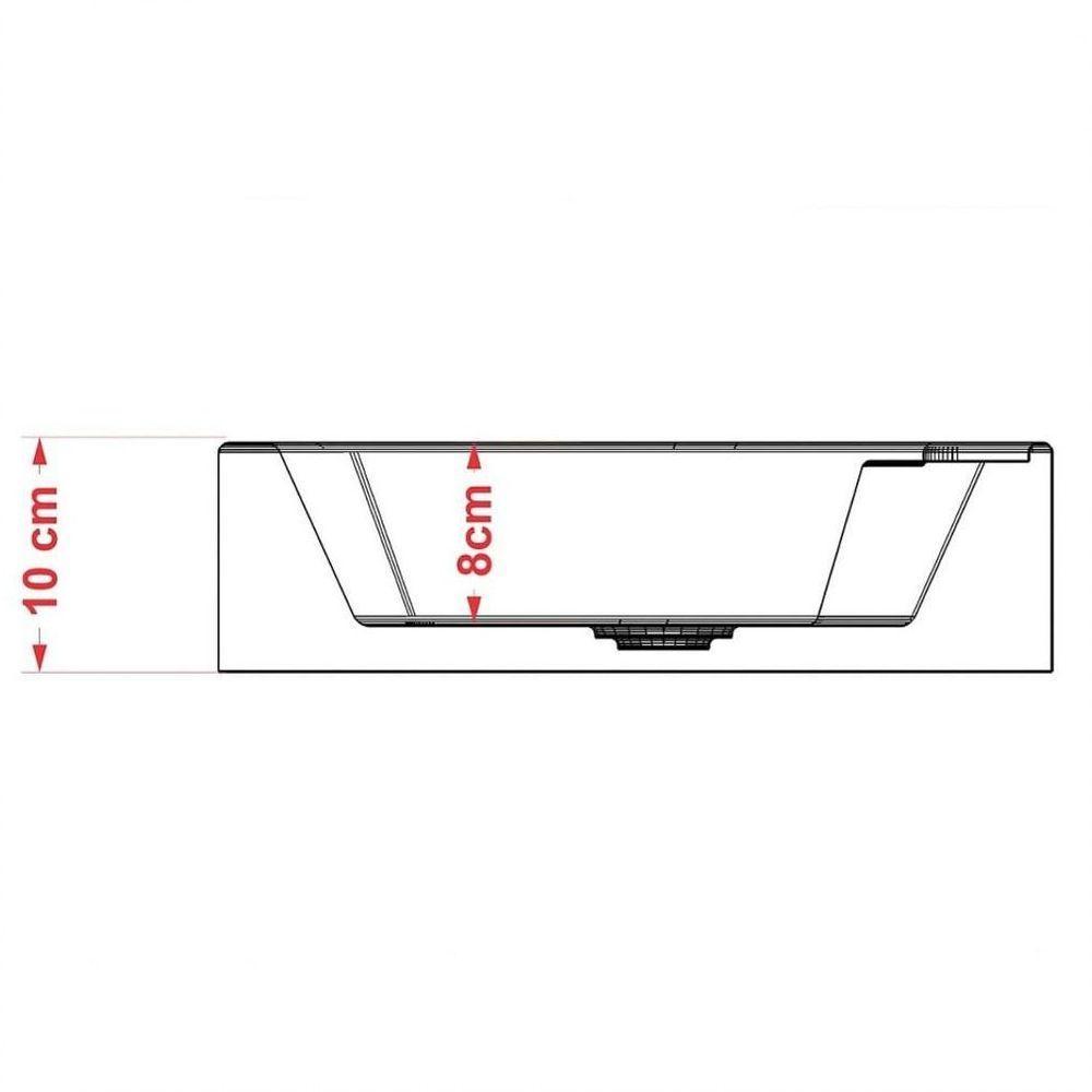 Cuba Pia De Apoio Para Banheiro Retangular Aria Rt50 Azul Escuro C08 - 3