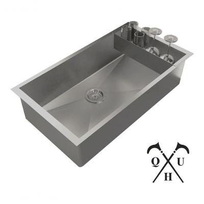 Pia Cuba Quadrada De Inox 70X40 C/ Escorredor Para Cozinha