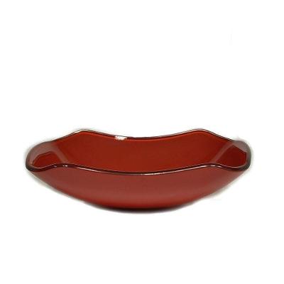 Cuba de Vidro Abaulada 51cm Vermelho Cereja