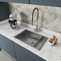 Cuba 60X40 Inox 304 Calha Escorredor Embutir - 5