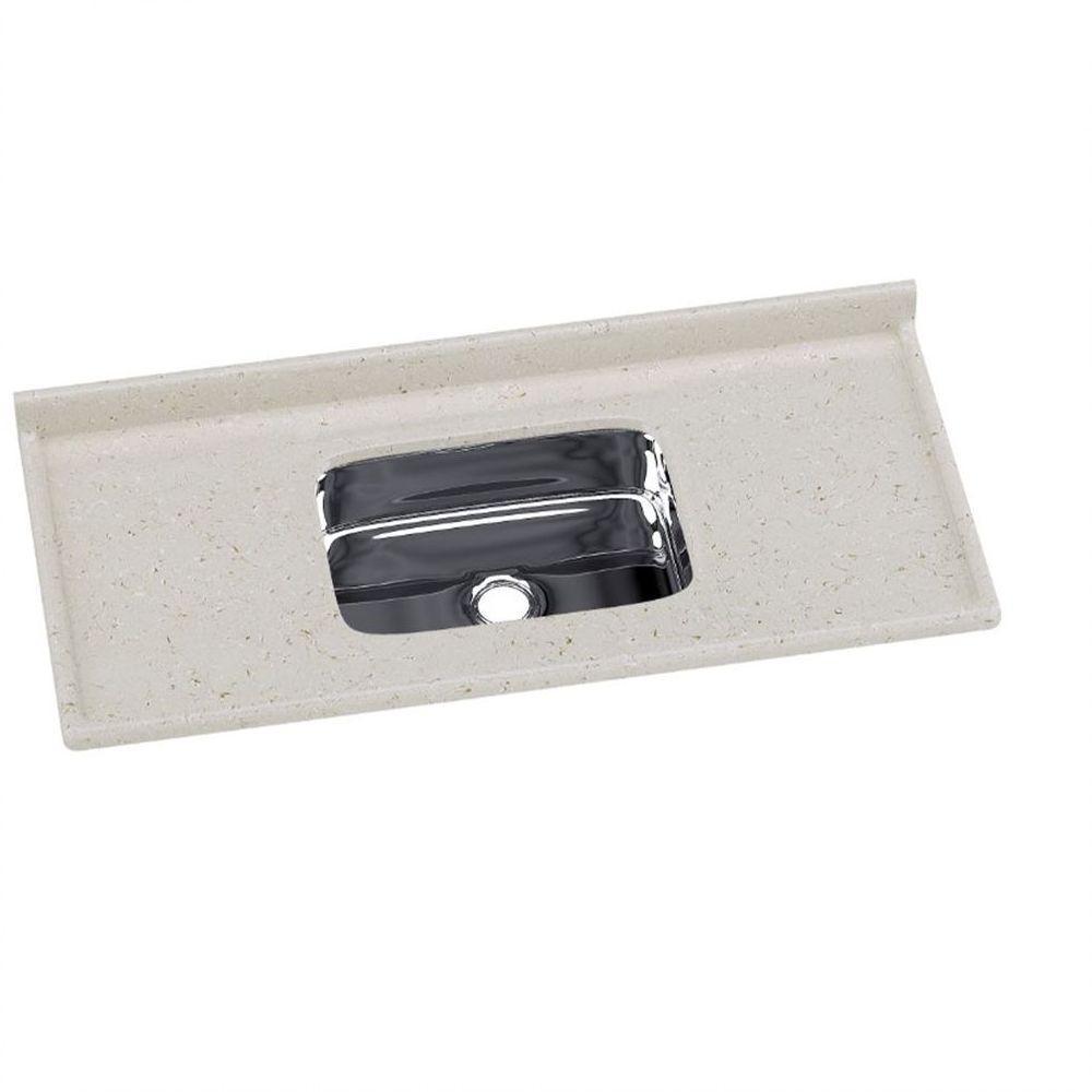 Pia De Cozinha Roralit Granitado Com Cuba Em Inox 120Cm 562208 Travertino - 1