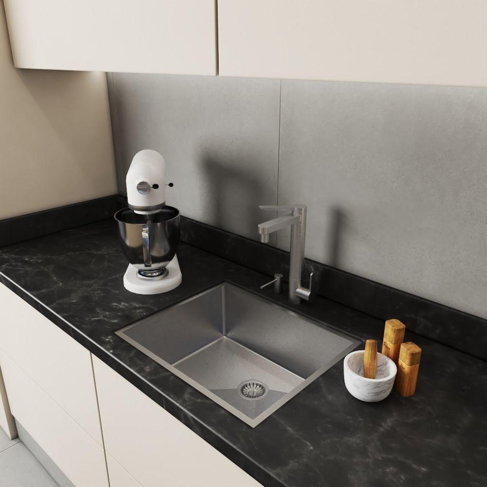 Cuba Inox 50X40 Retangular Cozinha Pia Varanda Gourmet Reta - 5