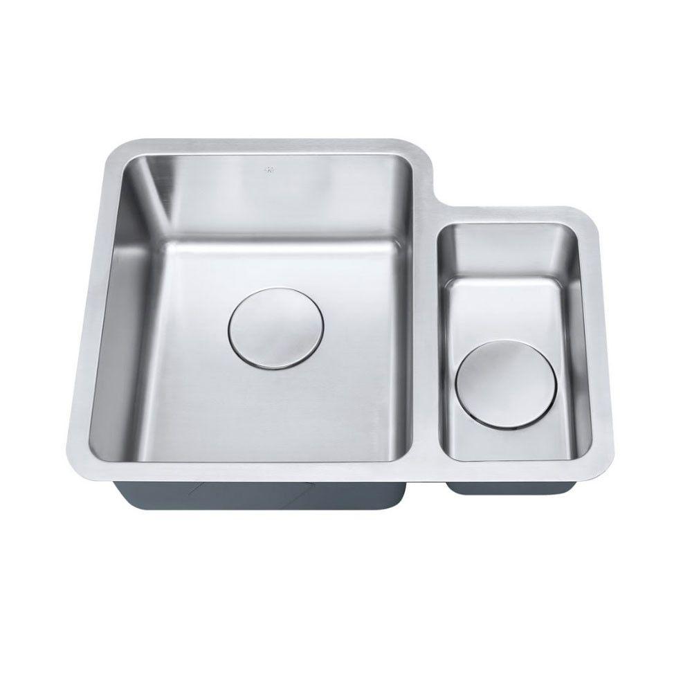 Cuba Dupla F201 Inox Escovado Aço Escovado - 1