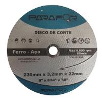 5 Discos de Corte Ferro e Aço - 9 X 7/8 (230 X 3.2 X 22mm) - 1